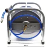 Wiltec Druckluft Schlauchtrommel mit 30 m Druckluftschlauch bis 12 bar, 12,91 mm Automatik Druckluft Schlauchaufroller