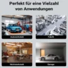 Wiltec Druckluft Schlauchtrommel 20 m, automatische Druckluftschlauchtrommel PP, 17 bar Drucklufttrommel, Schlauchaufroller mit 180° Halterung