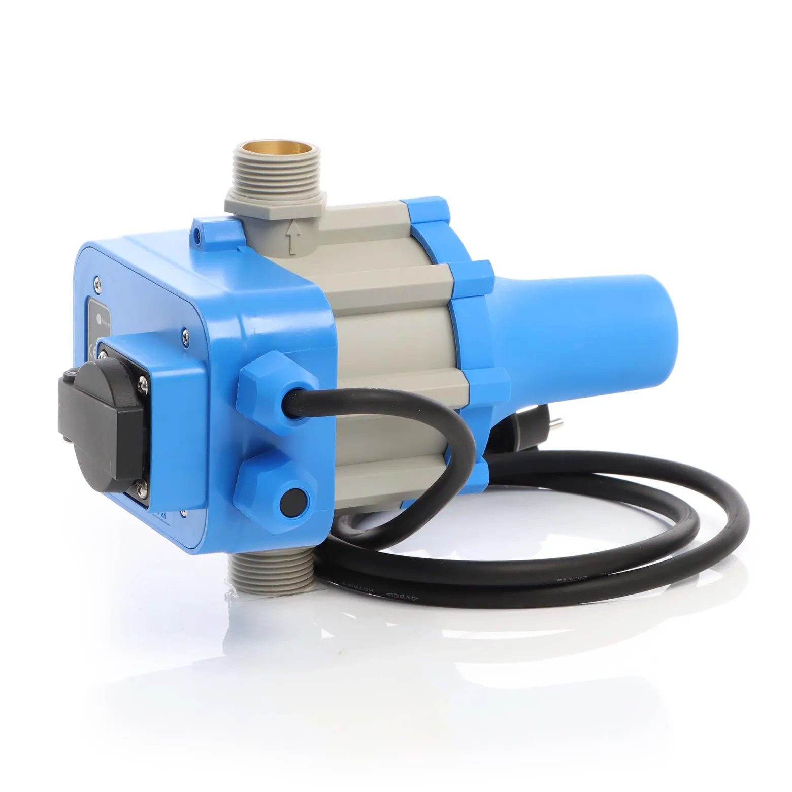 Wiltec Druckschalter EPC-2 230V 1-phasig bis 10 bar, Druckwächter mit Trockenlaufschutz für Hauswasserwerke und Pumpen, zuverlässige Pumpensteuerung