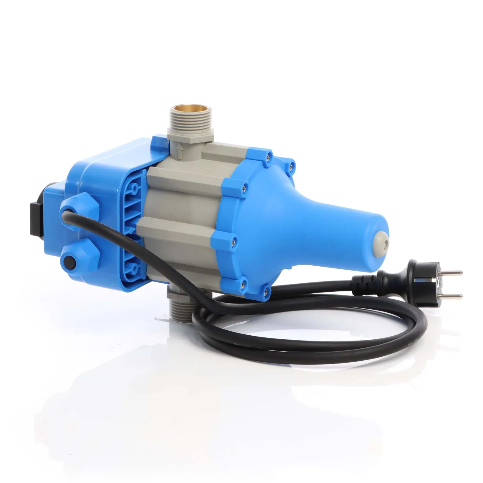 Wiltec Druckschalter EPC-2 230V 1-phasig bis 10 bar, Druckwächter mit Trockenlaufschutz für Hauswasserwerke und Pumpen, zuverlässige Pumpensteuerung