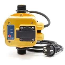 Wiltec Druckschalter EPC-5.1 230V 1-phasig bis 10 bar, Druckwächter mit Trockenlaufschutz für Hauswasserwerke und Pumpen, zuverlässige Pumpensteuerung