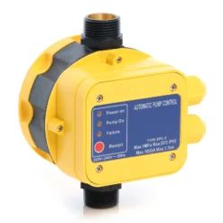 Wiltec Druckschalter EPC-5 230V 1-phasig bis 10 bar, Druckwächter mit Trockenlaufschutz für Hauswasserwerke und Pumpen, zuverlässige Pumpensteuerung