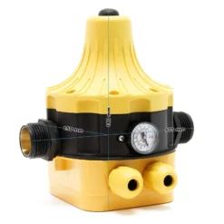 Wiltec Druckschalter EPC-5 230V 1-phasig bis 10 bar, Druckwächter mit Trockenlaufschutz für Hauswasserwerke und Pumpen, zuverlässige Pumpensteuerung