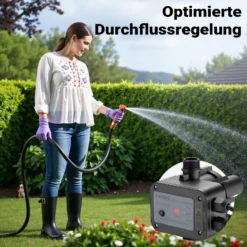 Wiltec Druckschalter mit Kabel SKD-1 230V bis 10 bar, Druckwächter mit Trockenlaufschutz für Hauswasserwerke und Pumpen, zuverlässige Pumpensteuerung
