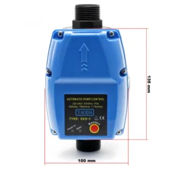 Wiltec Druckschalter mit Kabel SKD-5 230V bis 10 bar, Druckwächter mit Trockenlaufschutz für Hauswasserwerke und Pumpen, zuverlässige Pumpensteuerung