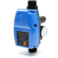 Wiltec Druckschalter SKD-5 230V 1-phasig bis 10 bar, Druckwächter mit Trockenlaufschutz für Hauswasserwerke und Pumpen, zuverlässige Pumpensteuerung