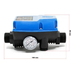 Wiltec Druckschalter SKD-5 230V 1-phasig bis 10 bar, Druckwächter mit Trockenlaufschutz für Hauswasserwerke und Pumpen, zuverlässige Pumpensteuerung