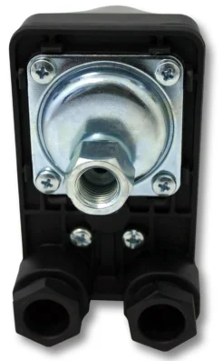 Wiltec Druckschalter SK-9 230V 1-phasig, Druckwächter mit Trockenlaufschutz für Hauswasserwerke und Pumpen, zuverlässige Pumpensteuerung