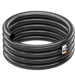 Wiltec Druck- und Saugschlauch 5m Teichschlauch 40mm 470g/m schwarz sehr gute UV-Beständigkeit Pumpenschlauch