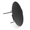 Wiltec Dutch Oven Grillplatte rund Ø44cm Höhe 35cm, Grillaufsatz mit 3 Beinen, Gusseisen mit Antihafteffekt