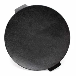 Wiltec Dutch Oven Grillplatte rund Ø44cm Höhe 44cm, Grillaufsatz mit 3 Beinen, Gusseisen mit Antihafteffekt