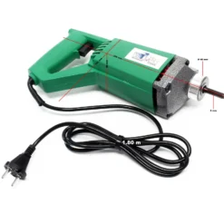 Wiltec Elektro Einhand Betonrüttler 800 W, Betonverdichter mit Ø 35 mm Rüttelflasche mit 150 cm Schlauchlänge, Flaschenrüttler mit flexibler Welle