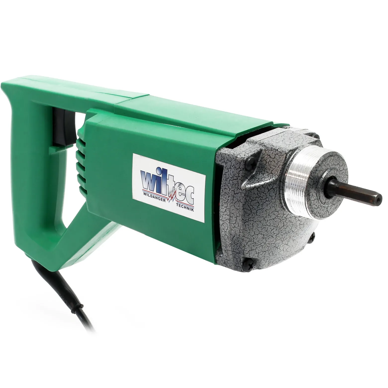 Wiltec Elektro Einhand Betonrüttler 580W, Betonverdichter für Ø 35 mm Rüttelflasche, Rüttelmotor 5600 U/min, Innenrüttler mit Tragegriff