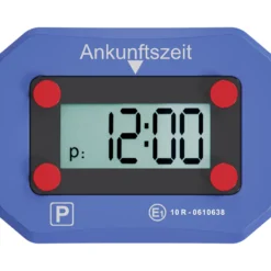 Wiltec elektronische Parkscheibe, digitale Parkuhr mit KBA-Zulassung, Parkscheibe automatisch mit Nachtmodus & SOS-Signal für Auto