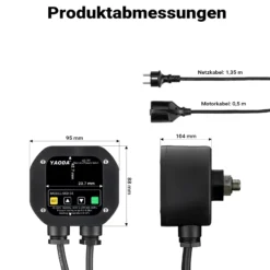Wiltec elektronischer Druckschalter für Hauswasserwerk, Gartenpumpe, Wasserdruckschalter automatischer Start/Stopp, Wassermangelsicherung, Drucksensor