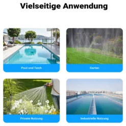 Wiltec elektronischer Druckschalter für Hauswasserwerk, Gartenpumpe, Wasserdruckschalter automatischer Start/Stopp, Wassermangelsicherung, Drucksensor