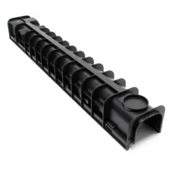 Wiltec Entwässerungsrinne 5x 1 m mit Abdeckrost aus Gusseisen – 25 t Traglast – Ablaufrinne für Abwasser und Regenwasser – Abwasserrinne
