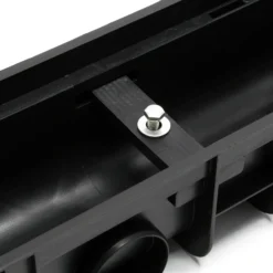 Wiltec Entwässerungsrinne 6x 1 m mit Abdeckrost aus Gusseisen – 12,5 t Traglast – Ablaufrinne für Abwasser und Regenwasser – Abwasserrinne