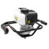 Wiltec Erdlochbohrer 1,4 kW 1,9 PS 52ccm Benzinmotor, Erdbohrer mit 2 Takt Motor, Pfahlbohrer Motorerdbohrer für saubere Bohrungen