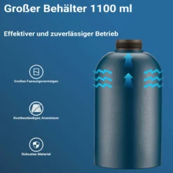 Wiltec Ersatz Druckbecher mit 1100 ml Kapazität und Gewinde-Ø 41,5 mm für Druckbecherpistole Hohlraumpistole Unterbodenschutz-Spritzpistole zur Hohlraumversiegelung