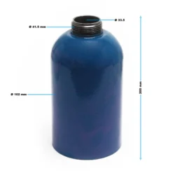 Wiltec Ersatz Druckbecher mit 1100 ml Kapazität und Gewinde-Ø 41,5 mm für Druckbecherpistole Hohlraumpistole Unterbodenschutz-Spritzpistole zur Hohlraumversiegelung