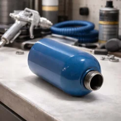 Wiltec Ersatz Druckbecher mit 1100 ml Kapazität und Gewinde-Ø 41,5 mm für Druckbecherpistole Hohlraumpistole Unterbodenschutz-Spritzpistole zur Hohlraumversiegelung