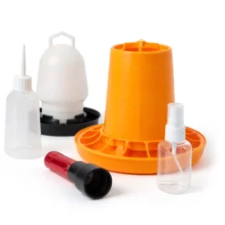 Wiltec Ersatzteile Set für automatische Brutmaschine 5-teilig mit Futterspender, Tränke & Schierlampe, Ersatz Zubehör für Brutautomat