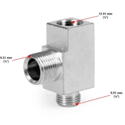Wiltec Ersatzteil für Aibrush Kompressor AS189 – T-Stück Verbinder – 29 x 12 x 22 mm – Verbindungsstück für Airbrushkompressor, Zubehör