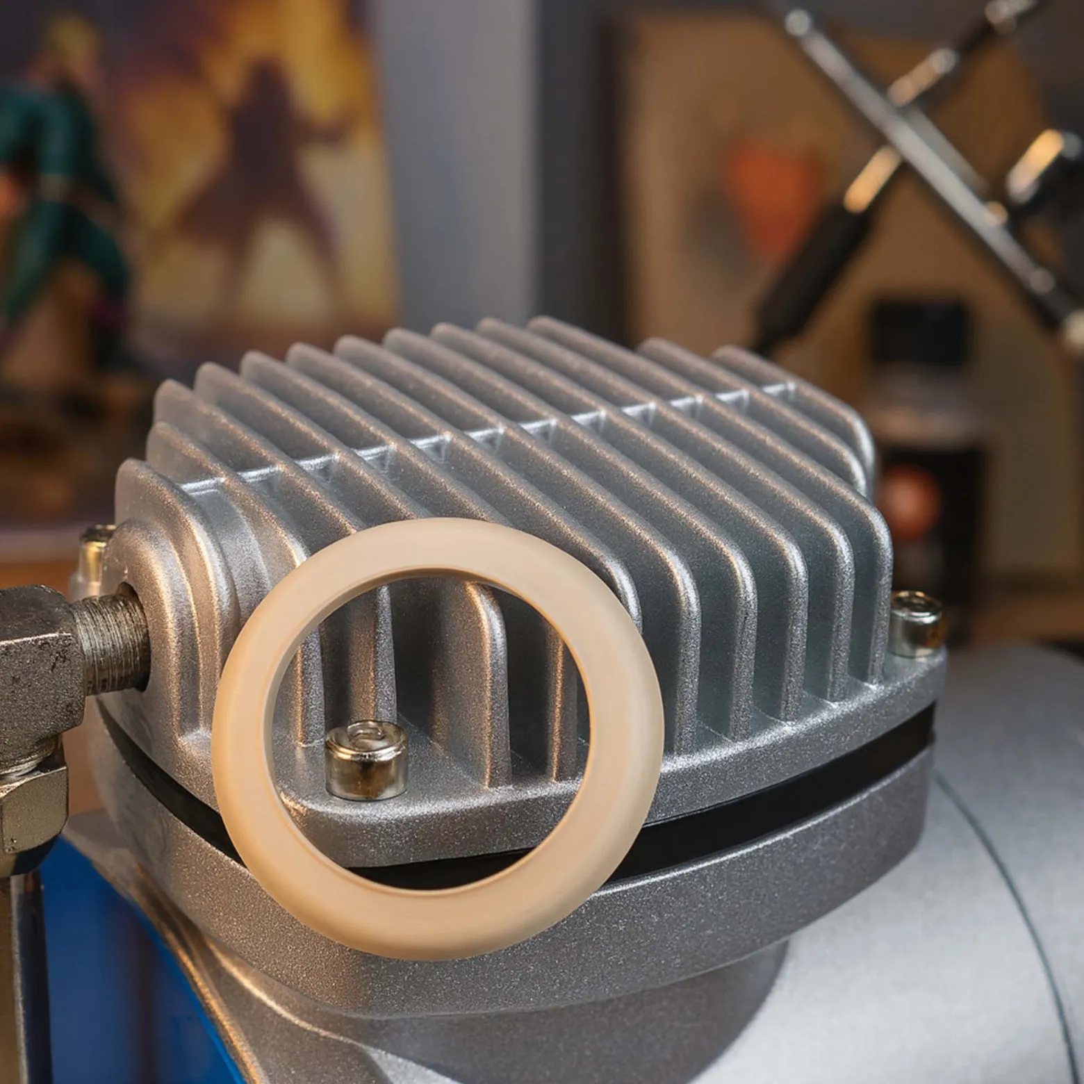 Wiltec Ersatzteil für Airbrush Kompressor AS20W / AS18-2 / A18B / AS189 / AS19 / AS196 – Kompressionsring – für Airbrushkompressor, Zubehör
