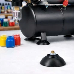 Wiltec Ersatzteil für Airbrush Kompressor AS18B / AS186 / AS189 / AS196 / AS196A – Gummifuß – Ersatz Standfuß für Airbrushkompressor, Zubehör für Air Brush