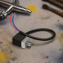 Wiltec Ersatzteil für Airbrush Kompressor AS189 / AS196 / AS19 – Magnetventilspule – schwarz – für Airbrushkompressor, Zubehör
