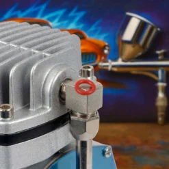 Wiltec Ersatzteil für Airbrush Kompressor AS186 / AS189 / AS196 / AS196A – O-Ring Steigrohrverschraubung – Ersatz für Airbrushkompressor, Zubehör für Air Brush