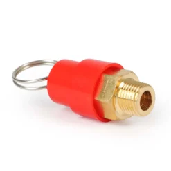 Wiltec Ersatzteil für Airbrush Kompressor AS186 / AS189 / AS196 / AS196A – Überdruckventil – Ersatz Ventil mit Gewinde 9,51 mm (⅛″), Zubehör für Air Brush