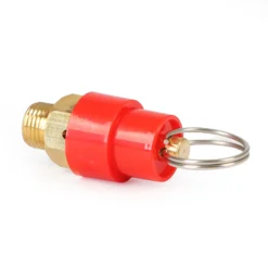Wiltec Ersatzteil für Airbrush Kompressor AS186 / AS189 / AS196 / AS196A – Überdruckventil – Ersatz Ventil mit Gewinde 9,51 mm (⅛″), Zubehör für Air Brush
