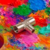 Wiltec Ersatzteil für Airbrush Kompressor AS196AW – T-Stück Verbinder – 2x IG 1/8" – 1x AG 1/8" – für Airbrushkompressor, Zubehör