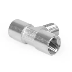 Wiltec Ersatzteil für Airbrush Kompressor AS196AW – T-Stück Verbinder – 2x IG 1/8