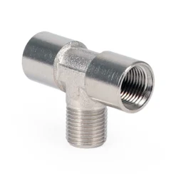 Wiltec Ersatzteil für Airbrush Kompressor AS196AW – T-Stück Verbinder – 2x IG 1/8
