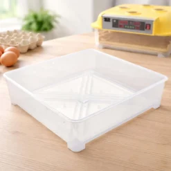 Wiltec Ersatzteil für Automatische Brutmaschine WQ-Serie – Kunststoffwanne – Ersatz Behälter 455 x 455 x 160 mm für Brutautomat mit Wendesystem