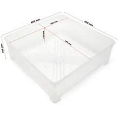 Wiltec Ersatzteil für Automatische Brutmaschine WQ-Serie – Kunststoffwanne – Ersatz Behälter 455 x 455 x 160 mm für Brutautomat mit Wendesystem