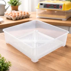 Wiltec Ersatzteil für Automatische Brutmaschine WQ-Serie – Kunststoffwanne – Ersatz Behälter 455 x 455 x 160 mm für Brutautomat mit Wendesystem