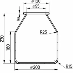 Wiltec Ersatzteil für Membrankessel 20-24 l EPDM-Membran für Druckbehälter, Druckausgleichsgefäß für Hauswasserwerk mit Druckkessel