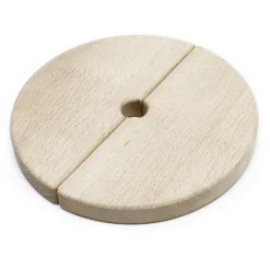 Wiltec Ersatzteil für Obstpresse 12/18 L – Holzdeckel – Ø 230 mm außen – 2-teilig– für Saftpresse, Maischepresse, Weinpresse Zubehör
