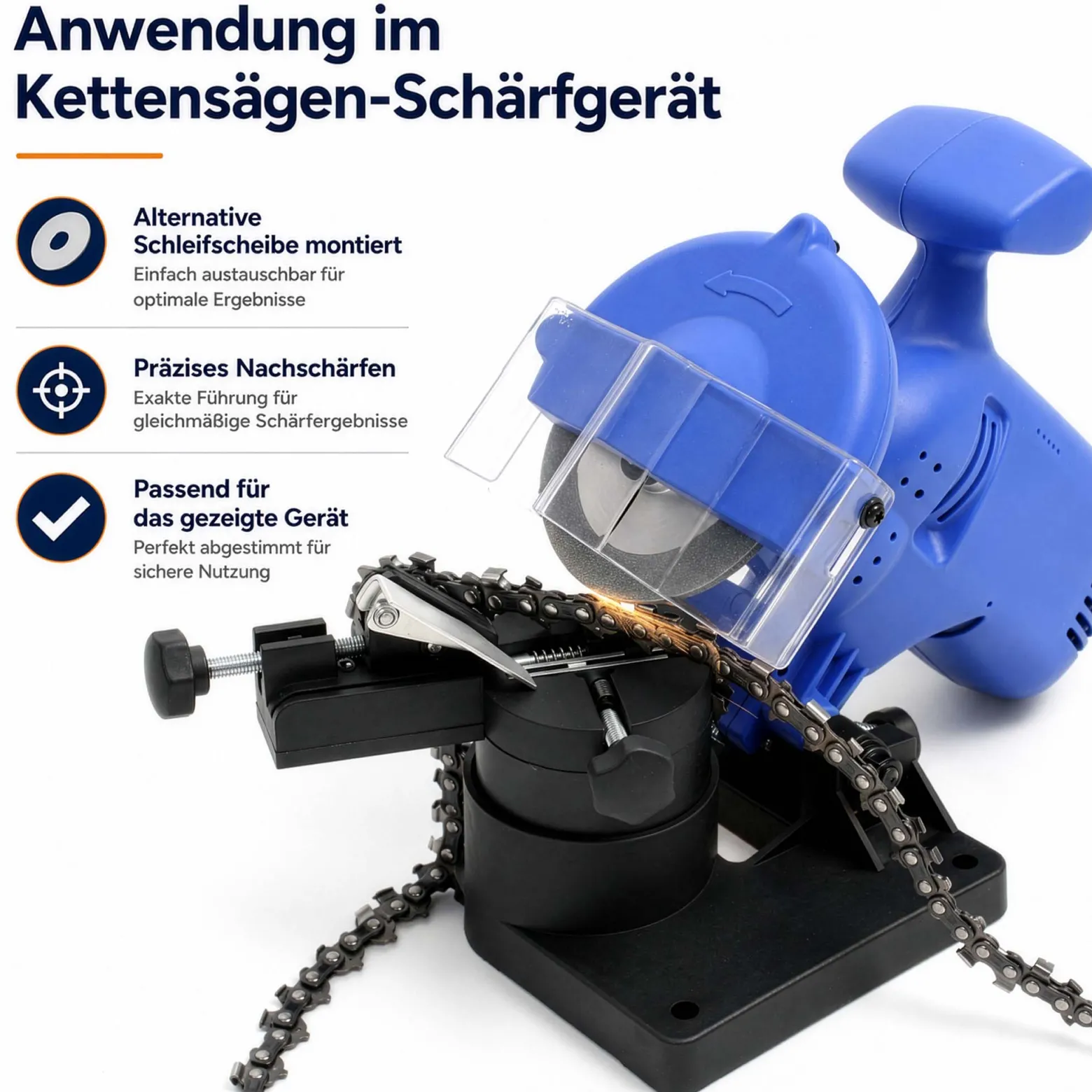 Wiltec Ersatzteil für Sägeblatt Schärfgerät - Diamant-Schleifscheibe - Ersatz Schleifscheibe Ø 100 mm / 20 mm, flach für kleinere Sägezähne, für Schleifmaschine für Kreissägeblätter