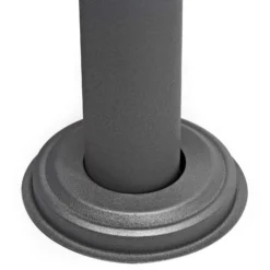 Wiltec 2er Set Briefkasten V13 schwarz 1000 x 150 x 1200 mm, Wandbriefkasten mit Schloss, Klappe, Ständer, Postkasten aus Stahl pulverbeschichtet