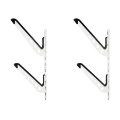 Wiltec 2-fach Universal Halterung mit 30 kg Traglast pro Ebene, Halterung für Surfbrett, Snowboard, Skier und mehr, gepolsterte Wandhalterung