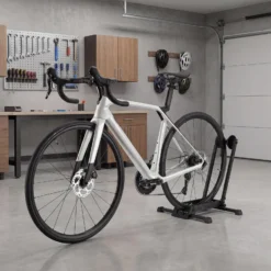 Wiltec Fahrrad Hinterradständer 450 x 365 x 540 mm bis 35 kg, freistehender Fahrradständer klappbar, Fahrradhalter für Garage, Keller und Wohnung