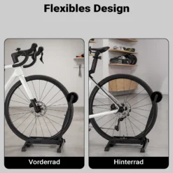 Wiltec Fahrrad Hinterradständer 450 x 365 x 540 mm bis 35 kg, freistehender Fahrradständer klappbar, Fahrradhalter für Garage, Keller und Wohnung