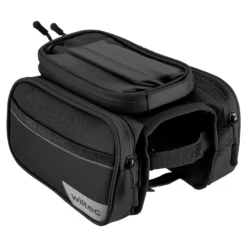 Wiltec Fahrrad Rahmentasche Oberrohrtasche 20 x 10 x 14 cm aus Polyester, wasserabweisende Fahrradtasche