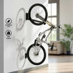Wiltec Fahrrad Wandhalterung 11,8 x 30,7-34 x 43,8-62,5 cm bis 35 kg, Fahrradhalterung universell, faltbare Fahrradaufhängung mit Schwenkarm