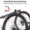 Wiltec Fahrrad Wandhalterung für 6 Fahrräder 160,4 x 18 x 10,5 cm bis 150 kg, Universal Fahrradhalterung leichte Installation, Fahrradaufhängung Stahl